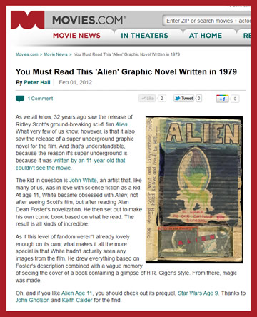 movies. com review of alien age 11 webcomic